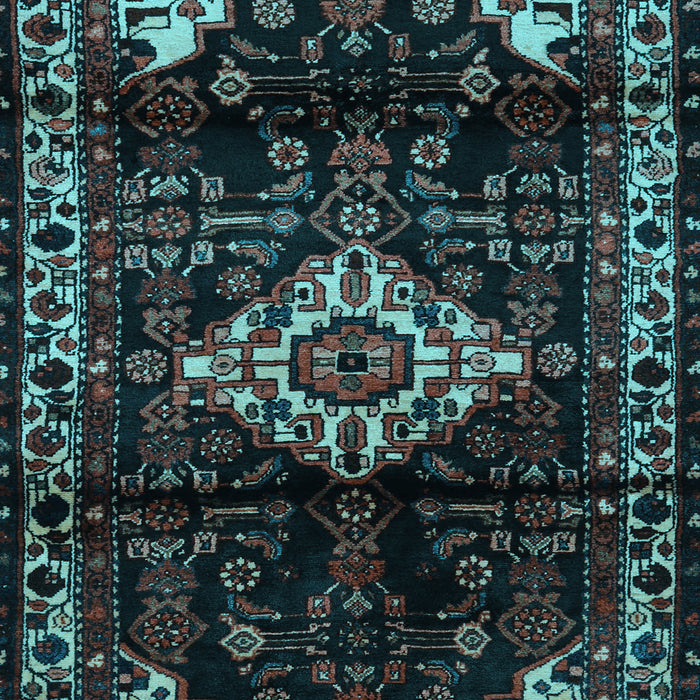 Machine Washable Persian Light Blue Traditional Rug, wshtr3114lblu