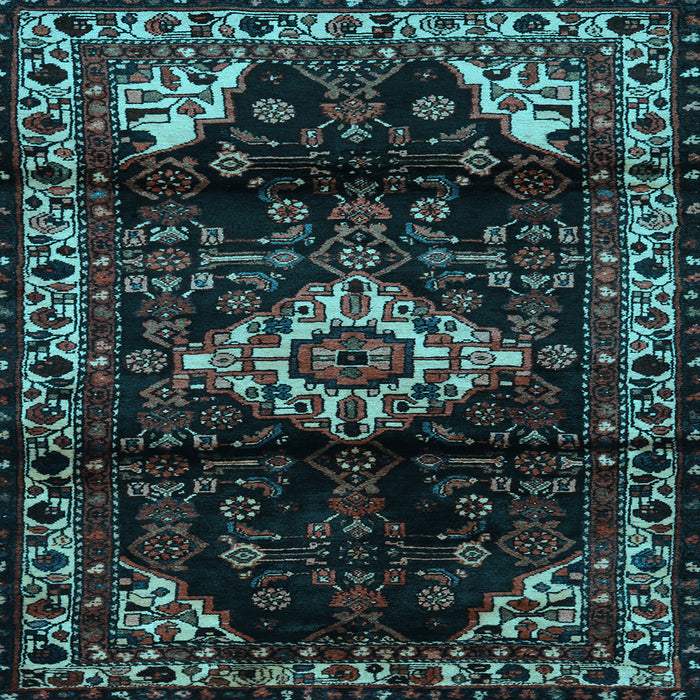 Square Persian Light Blue Traditional Rug, tr3114lblu