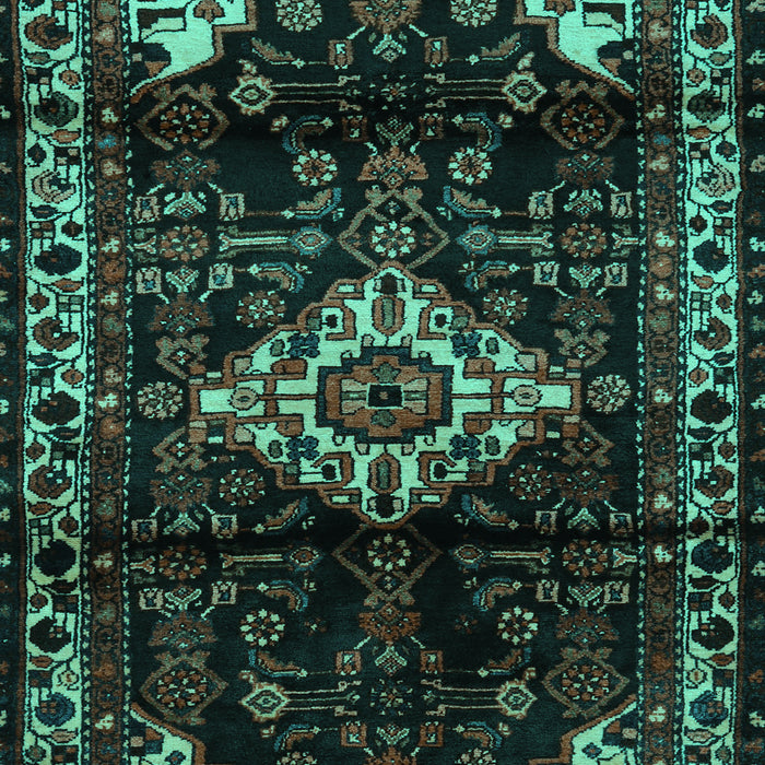 Machine Washable Persian Turquoise Traditional Area Rugs, wshtr3114turq