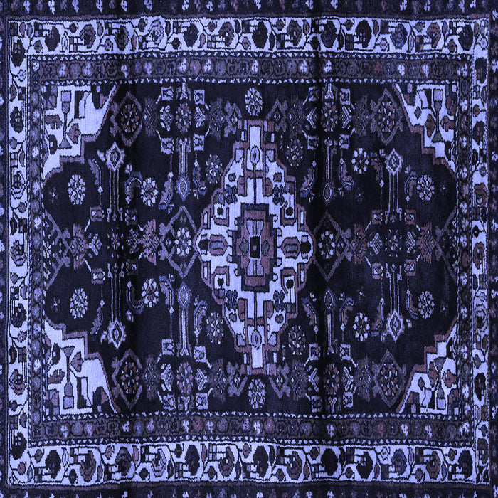 Square Persian Blue Traditional Rug, tr3114blu