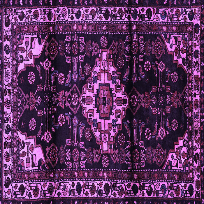 Square Persian Purple Traditional Rug, tr3114pur
