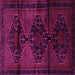 Square Persian Pink Traditional Rug, tr3115pnk