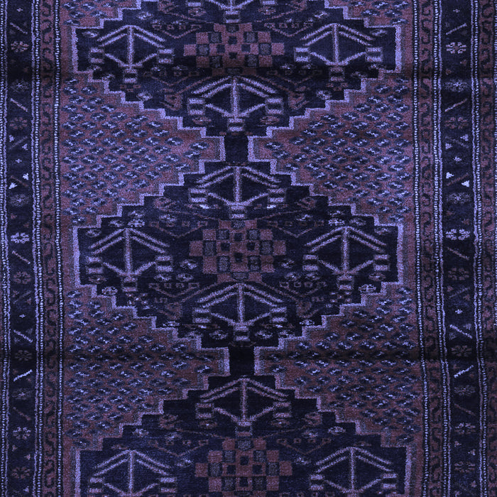 Machine Washable Persian Blue Traditional Rug, wshtr3115blu