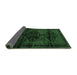Sideview of Persian Emerald Green Traditional Rug, tr3115emgrn