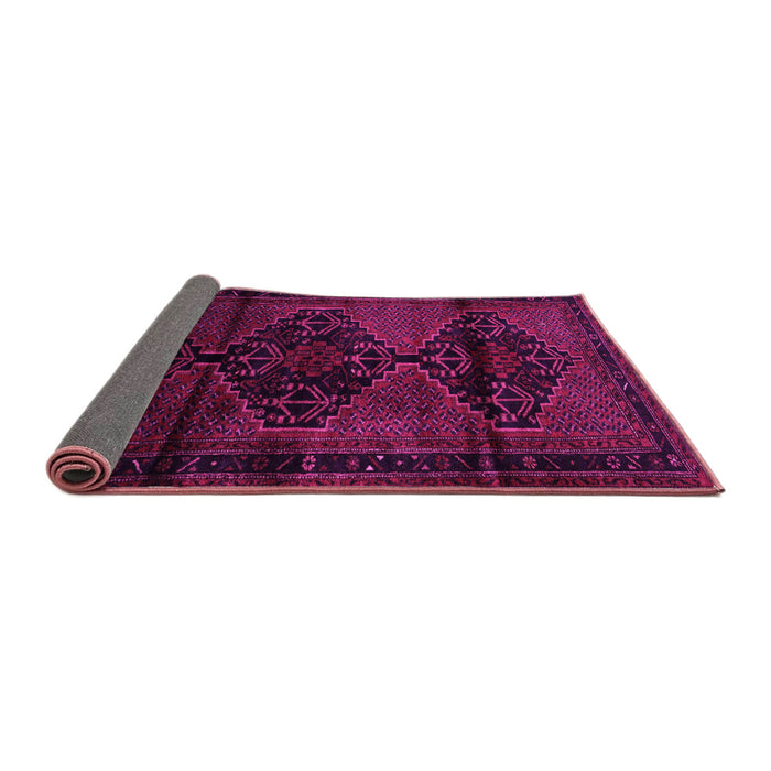Sideview of Persian Pink Traditional Rug, tr3115pnk