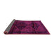 Sideview of Persian Pink Traditional Rug, tr3115pnk