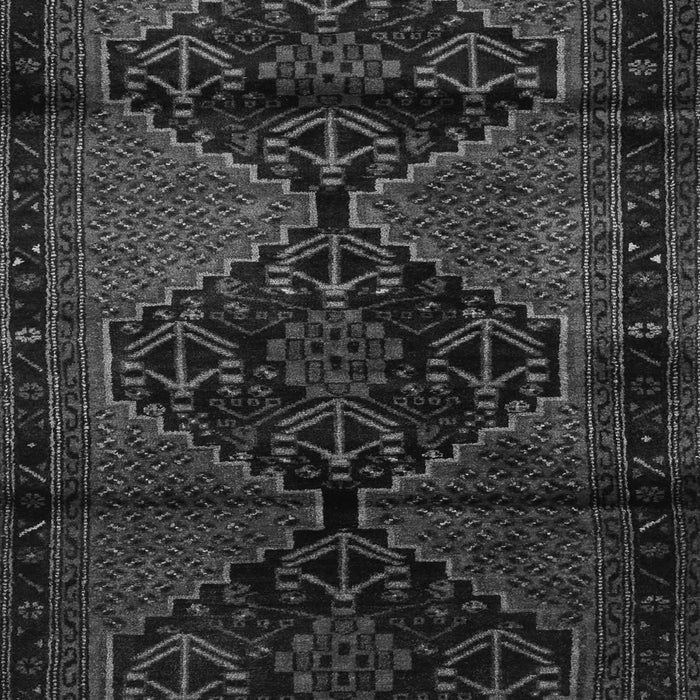 Serging Thickness of Machine Washable Persian Gray Traditional Rug, wshtr3115gry