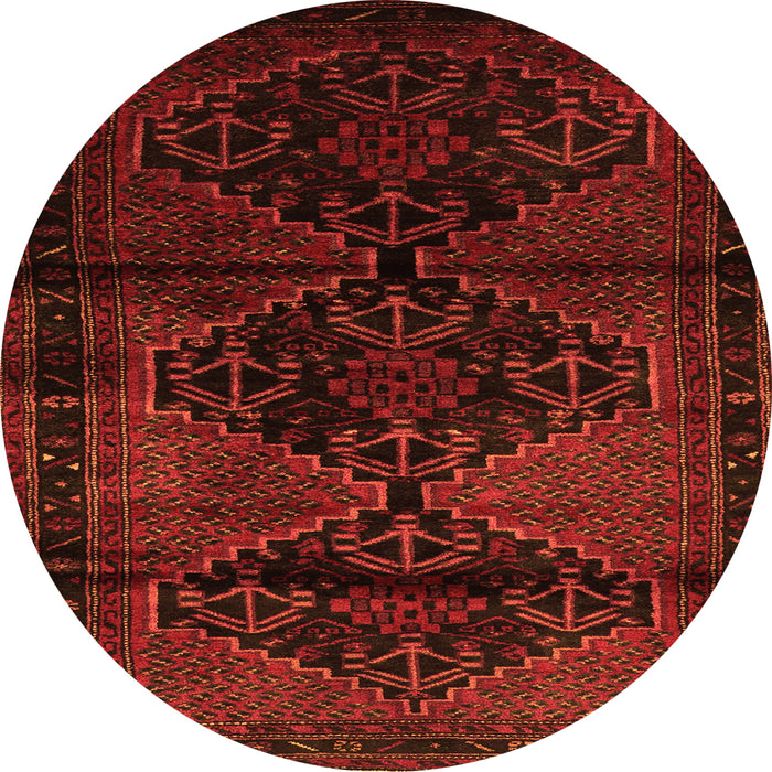 Square Persian Orange Traditional Rug, tr3115org