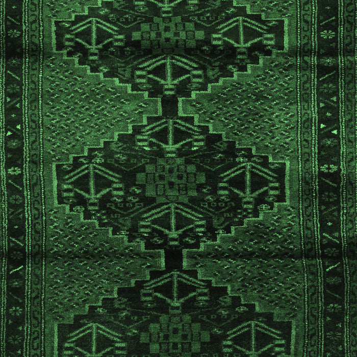 Machine Washable Persian Emerald Green Traditional Area Rugs, wshtr3115emgrn