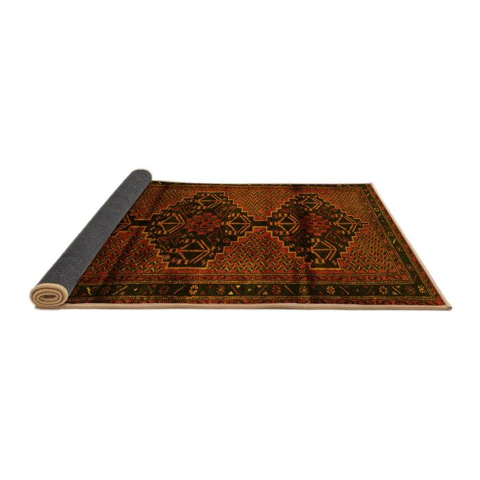 Sideview of Persian Yellow Traditional Rug, tr3115yw