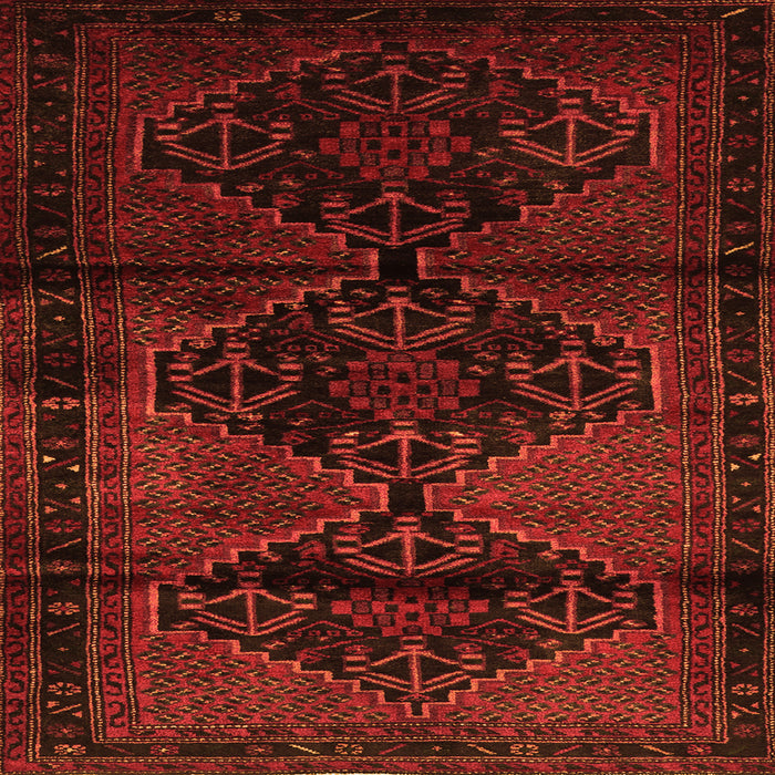 Serging Thickness of Persian Orange Traditional Rug, tr3115org