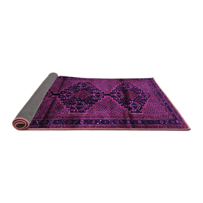 Sideview of Persian Purple Traditional Rug, tr3115pur