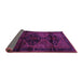 Sideview of Persian Purple Traditional Rug, tr3115pur