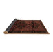 Sideview of Persian Brown Traditional Rug, tr3115brn
