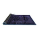 Sideview of Persian Blue Traditional Rug, tr3115blu