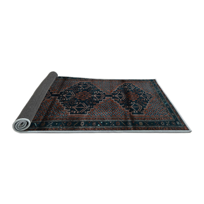 Sideview of Persian Light Blue Traditional Rug, tr3115lblu