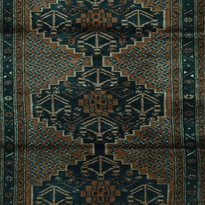 Machine Washable Persian Turquoise Traditional Area Rugs, wshtr3115turq
