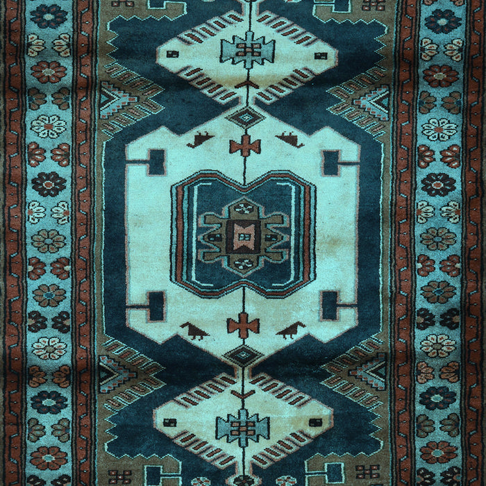 Machine Washable Persian Light Blue Traditional Rug, wshtr3116lblu
