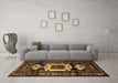 Machine Washable Persian Brown Traditional Rug in a Living Room,, wshtr3116brn