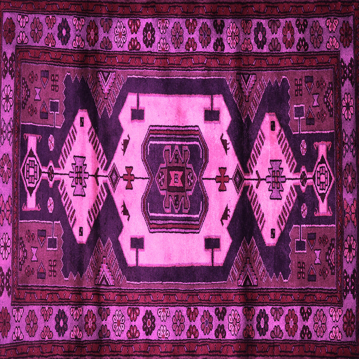 Square Machine Washable Persian Pink Traditional Rug, wshtr3116pnk