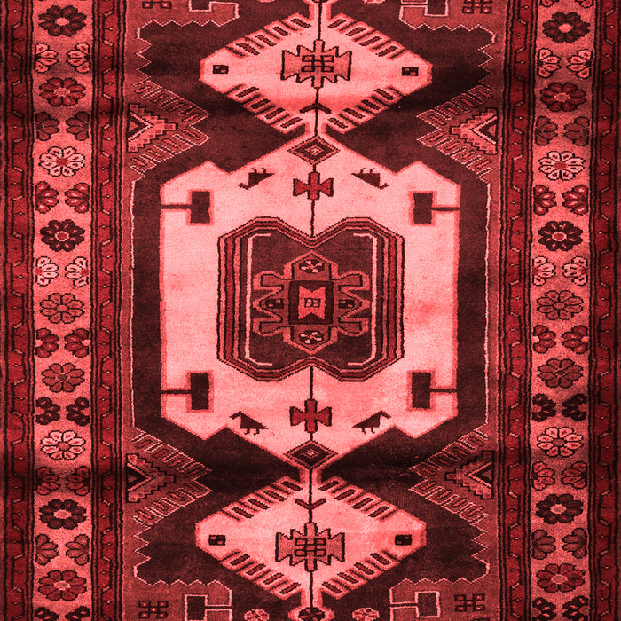 Machine Washable Persian Red Traditional Rug, wshtr3116red