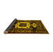 Sideview of Persian Yellow Traditional Rug, tr3116yw