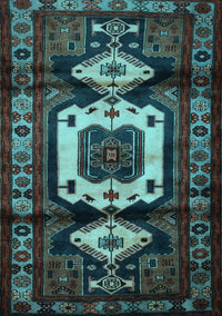 Persian Light Blue Traditional Rug, tr3116lblu