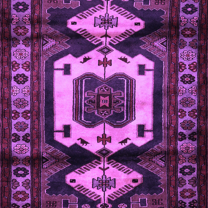 Machine Washable Persian Purple Traditional Area Rugs, wshtr3116pur