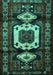 Machine Washable Persian Turquoise Traditional Area Rugs, wshtr3116turq