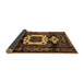 Sideview of Persian Brown Traditional Rug, tr3116brn