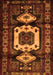 Serging Thickness of Machine Washable Persian Orange Traditional Area Rugs, wshtr3116org