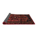 Sideview of Traditional Maroon Red Persian Rug, tr3117