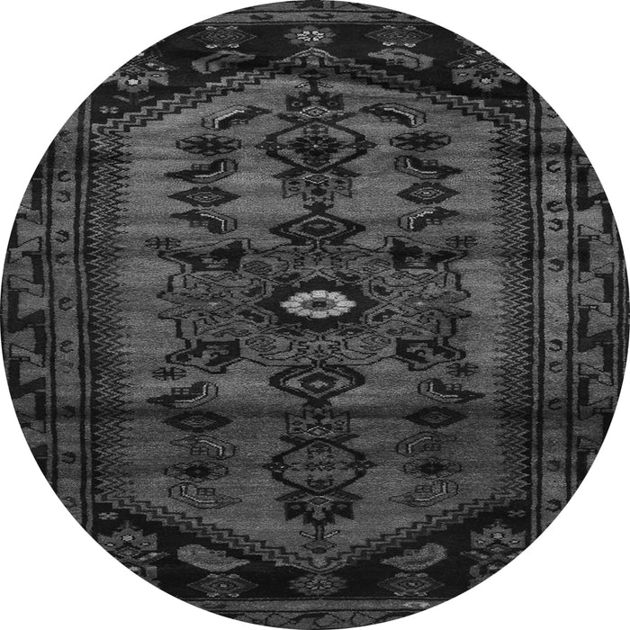 Machine Washable Persian Gray Traditional Rug, wshtr3117gry