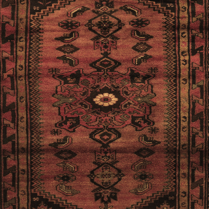Machine Washable Persian Brown Traditional Rug, wshtr3117brn