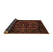 Sideview of Persian Brown Traditional Rug, tr3117brn