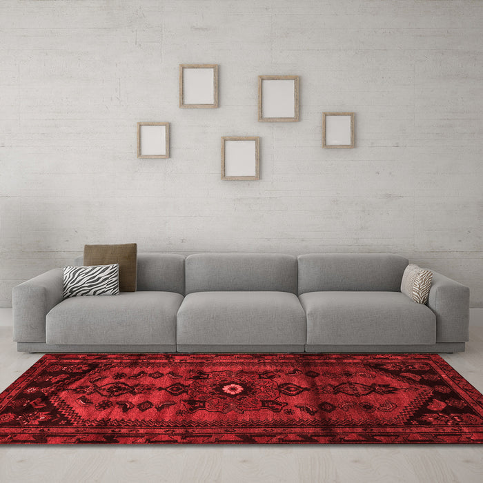 Traditional Red Washable Rugs
