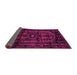 Sideview of Persian Pink Traditional Rug, tr3117pnk