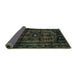 Sideview of Persian Turquoise Traditional Rug, tr3117turq