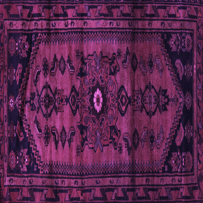 Square Machine Washable Persian Purple Traditional Area Rugs, wshtr3117pur