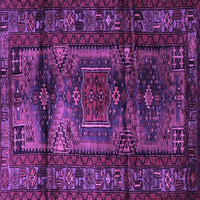 Square Machine Washable Persian Purple Traditional Area Rugs, wshtr3118pur