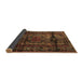 Sideview of Persian Brown Traditional Rug, tr3118brn