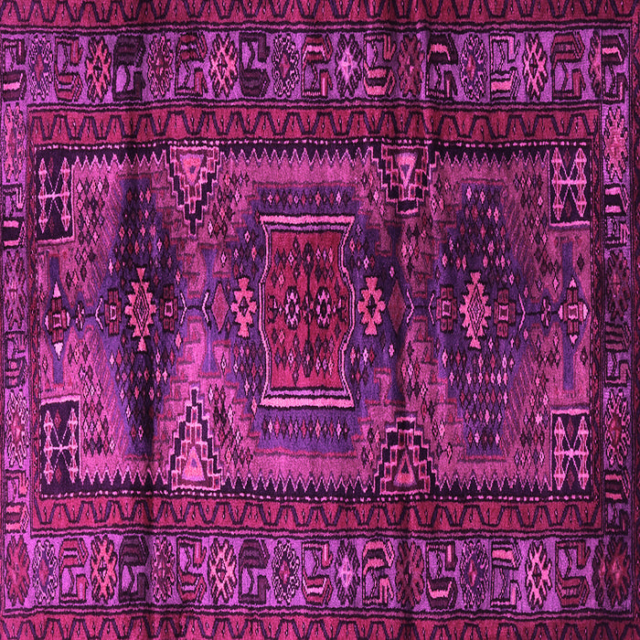 Square Machine Washable Persian Pink Traditional Rug, wshtr3118pnk