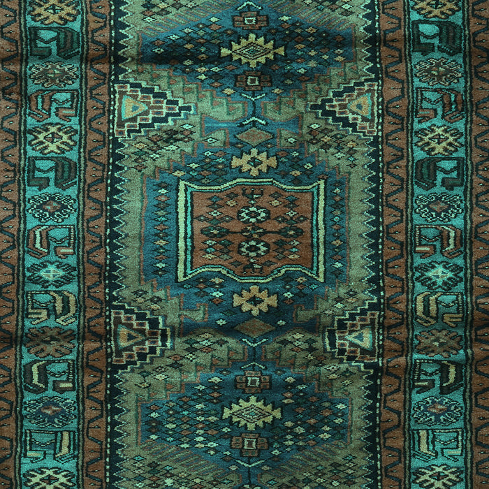 Machine Washable Persian Turquoise Traditional Area Rugs, wshtr3118turq