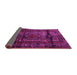Sideview of Persian Pink Traditional Rug, tr3118pnk