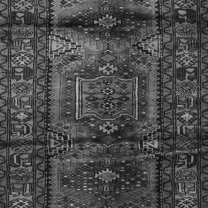 Serging Thickness of Machine Washable Persian Gray Traditional Rug, wshtr3118gry