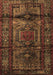 Machine Washable Persian Brown Traditional Rug, wshtr3118brn