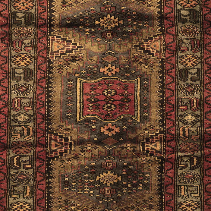 Machine Washable Persian Brown Traditional Rug, wshtr3118brn