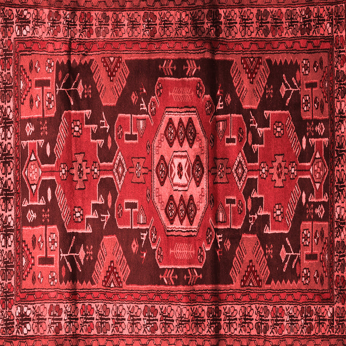 Machine Washable Persian Red Traditional Rug, wshtr3119red