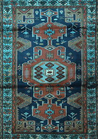 Persian Light Blue Traditional Rug, tr3119lblu