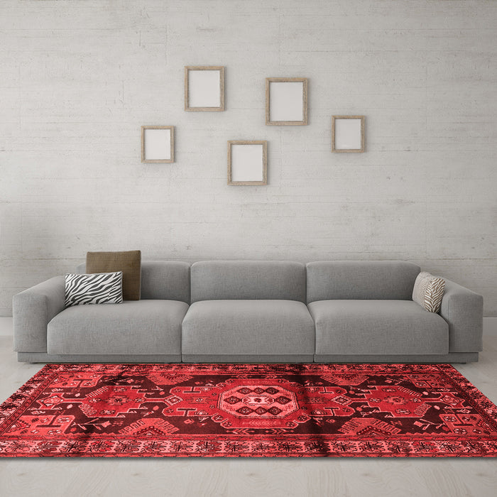 Traditional Red Washable Rugs